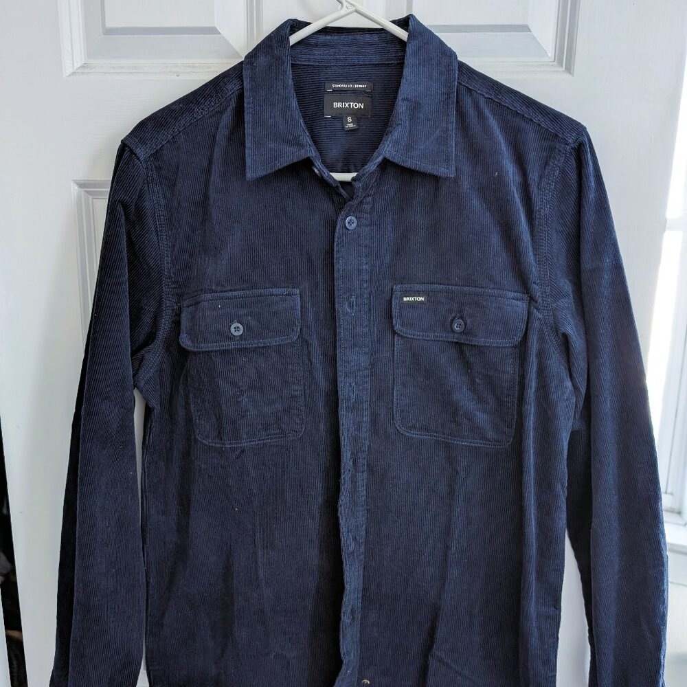 Brixton navy corduroy shirt